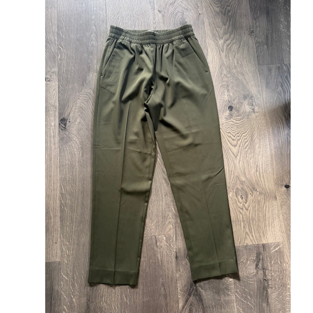 Everlane GoWeave Easy Pant Chino 00 Olive Green 100% Italian Wool NWOT